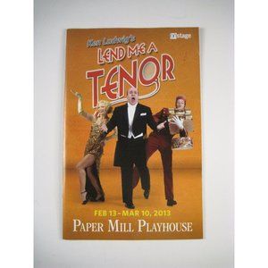 Lend Me a Tenor Paper Mill Playhouse Theatre Show Program 2013 Ludwig English